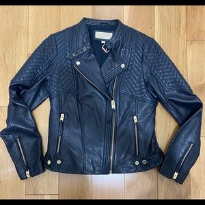 Michael Kors leather Moto jacket